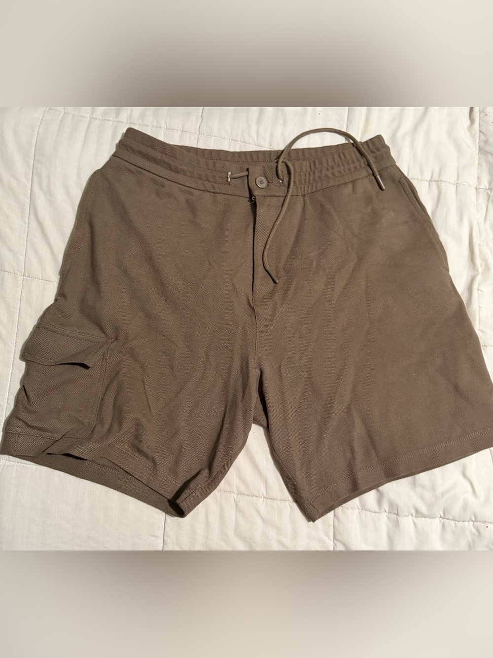 Zara Men's Casual Drawstring Shorts - Brown